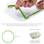 Anel de silicone para recipiente hermético de vidro retangular 1.200 ml.