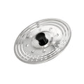 Tapadera multiusos acero inoxidable ø 21 cm uso tapa anti salpicaduras y escurridor. Tapadera adpatable diferentes medidas