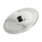 Tapadera multiusos acero inoxidable ø 28 cm uso tapa anti salpicaduras y escurridor. Tapadera adpatable diferentes medidas