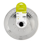 Tapadera multiusos acero inoxidable ø 28 cm uso tapa anti salpicaduras y escurridor. Tapadera adpatable diferentes medidas