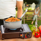 Fiambrera metalica de acero inoxidable con 2 platos ø 16 cm lunch box, fiambrera metalica, porta alimentos metalico,