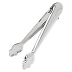 Pinzas para hielo de acero inoxidable con muelle de apertura automatica. Longitud 19 cm