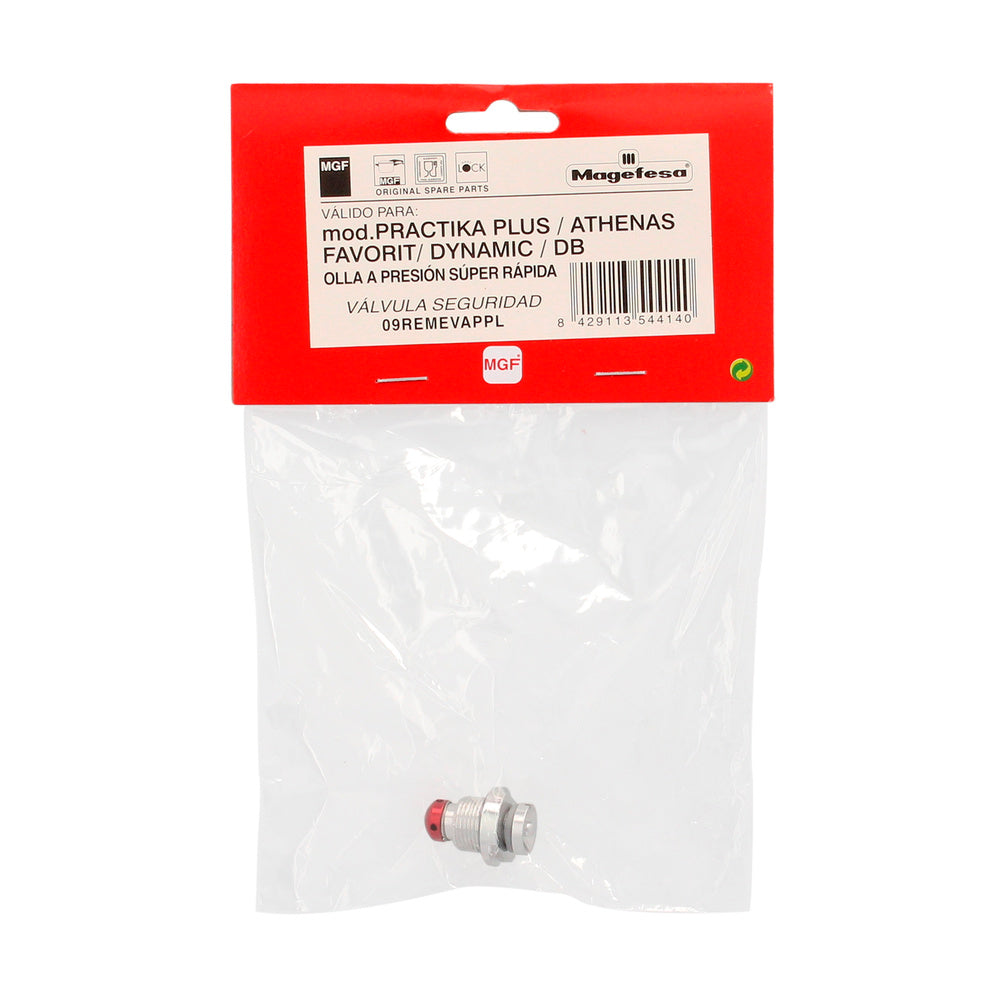 Válvula de seguridad compatible con olla a presión súper rápida magefesa nova, nova pro, prisma y astra, recambio oficial