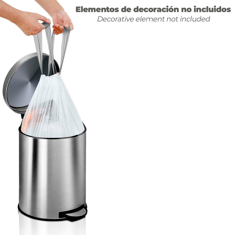 Bolsa basura cierre fácil 10 litros rollo 20 bolsas