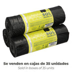 Bolsa basura cierre fácil 50 litros rollo 10 bolsas