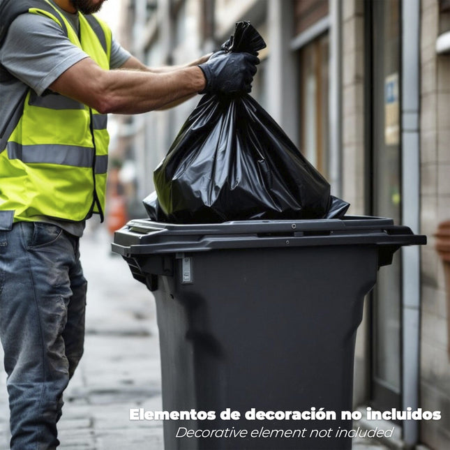 Bolsa basura cierre fácil 120 litros rollo 10 bolsas