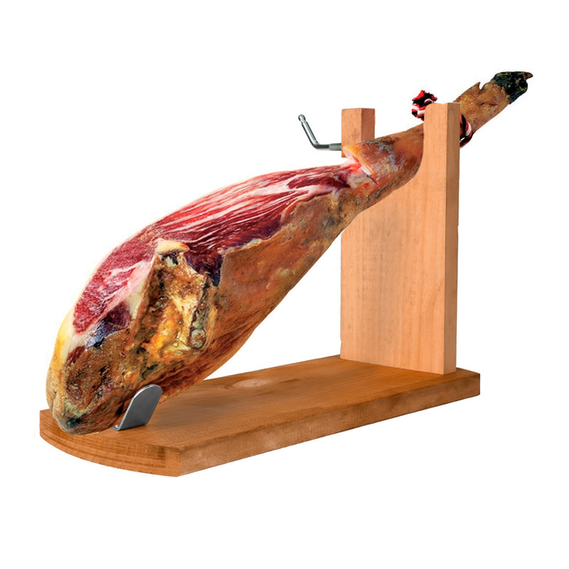 Jamonero / soporte jamonero de banqueta realizado en madera