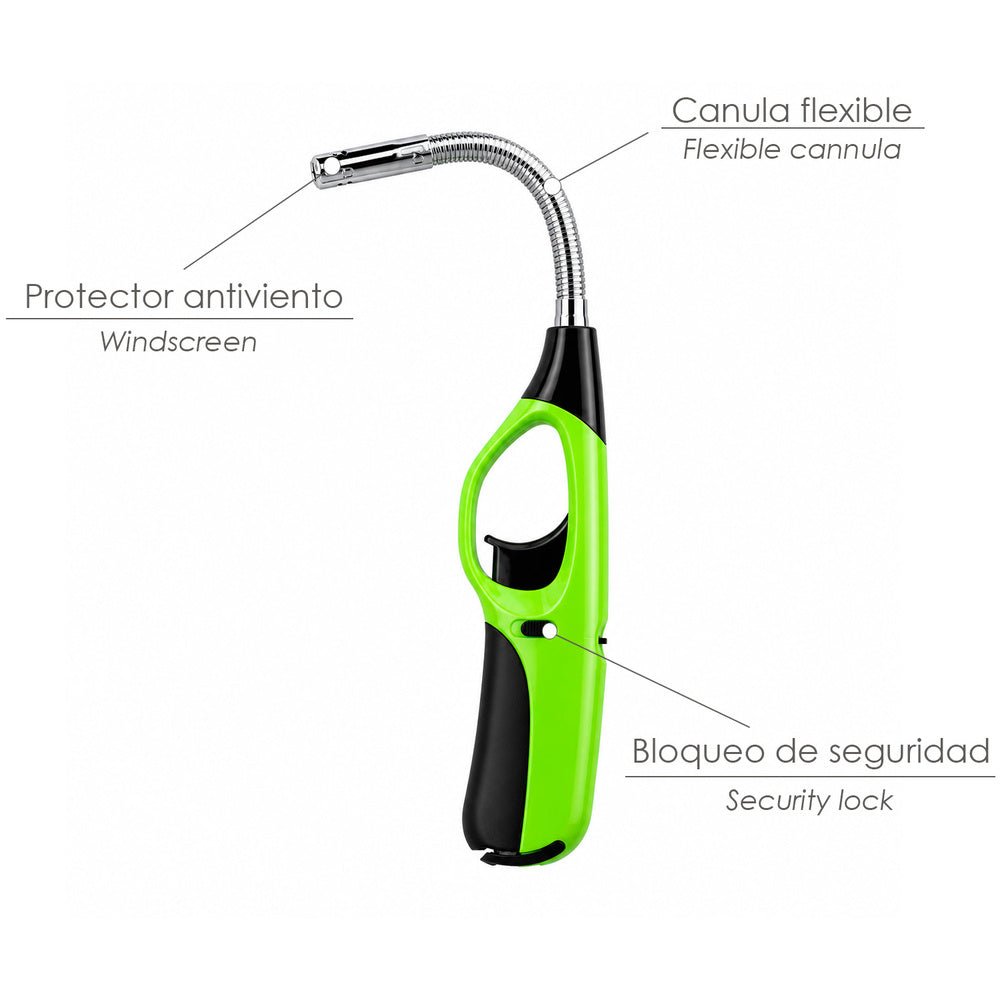 Encendedor cocina gas con llama tubo flexible 280 mm