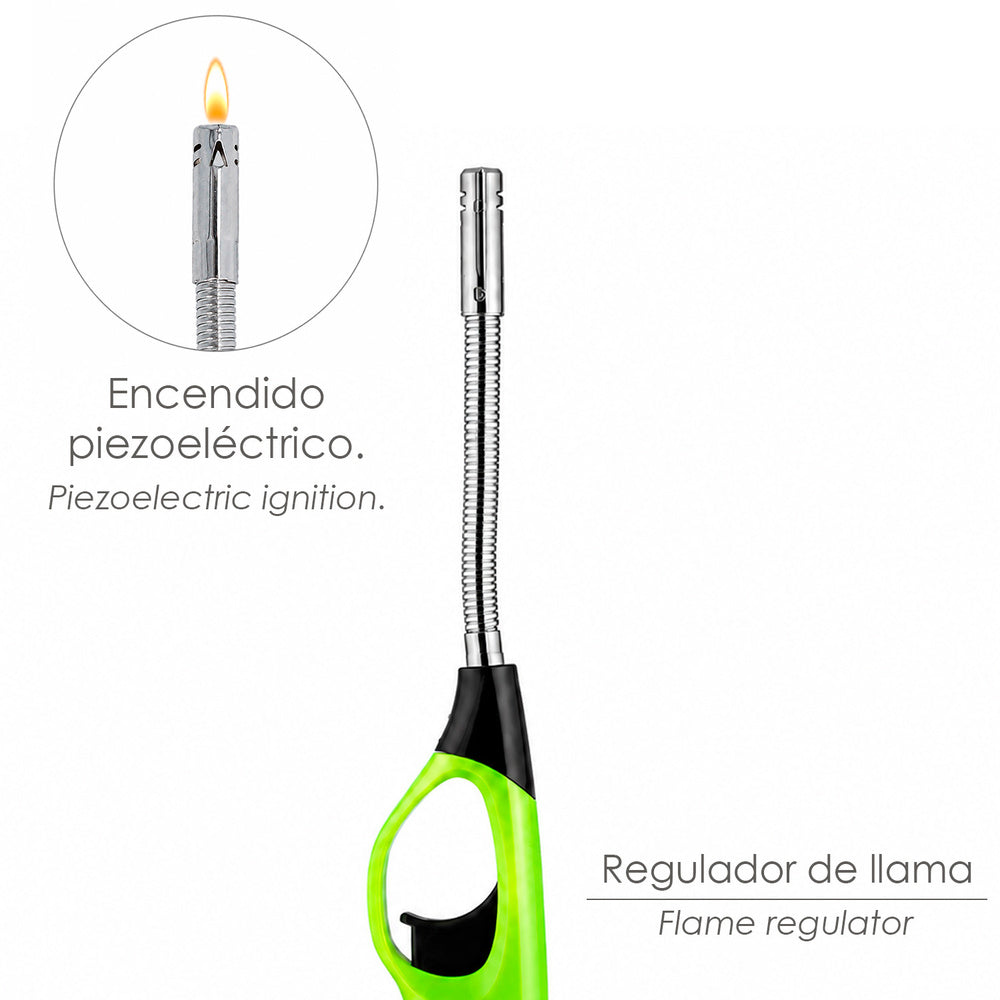 Encendedor cocina gas con llama tubo flexible 280 mm