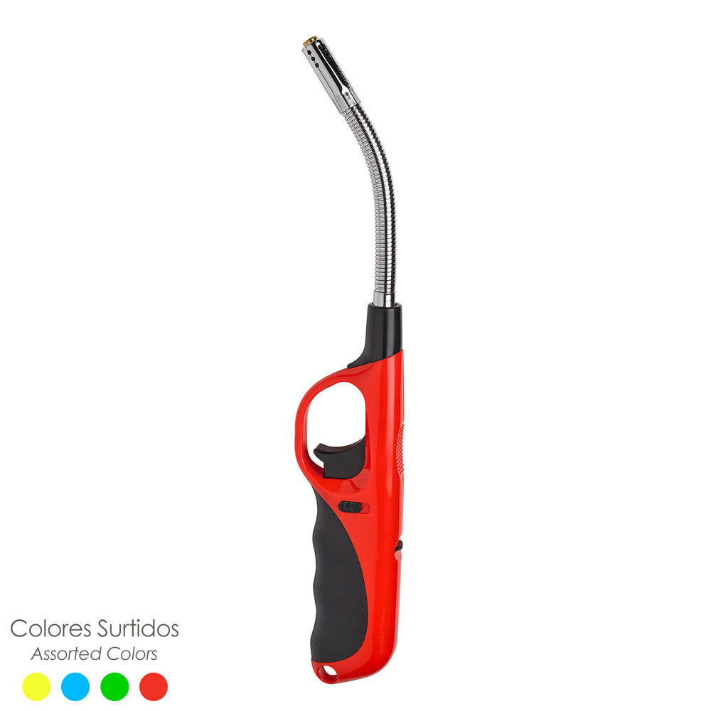 Encendedor / mechero gas antiviento llama tipo soplete 285 mm