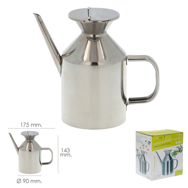 Aceitera  acero inoxidable modelo "classic" 375ml