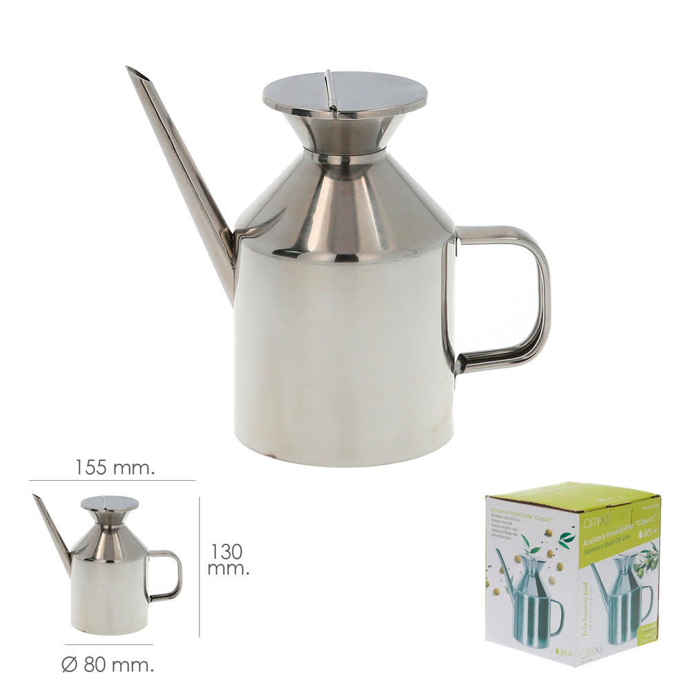 Stainless steel oil cruet "classic" model 625ml.