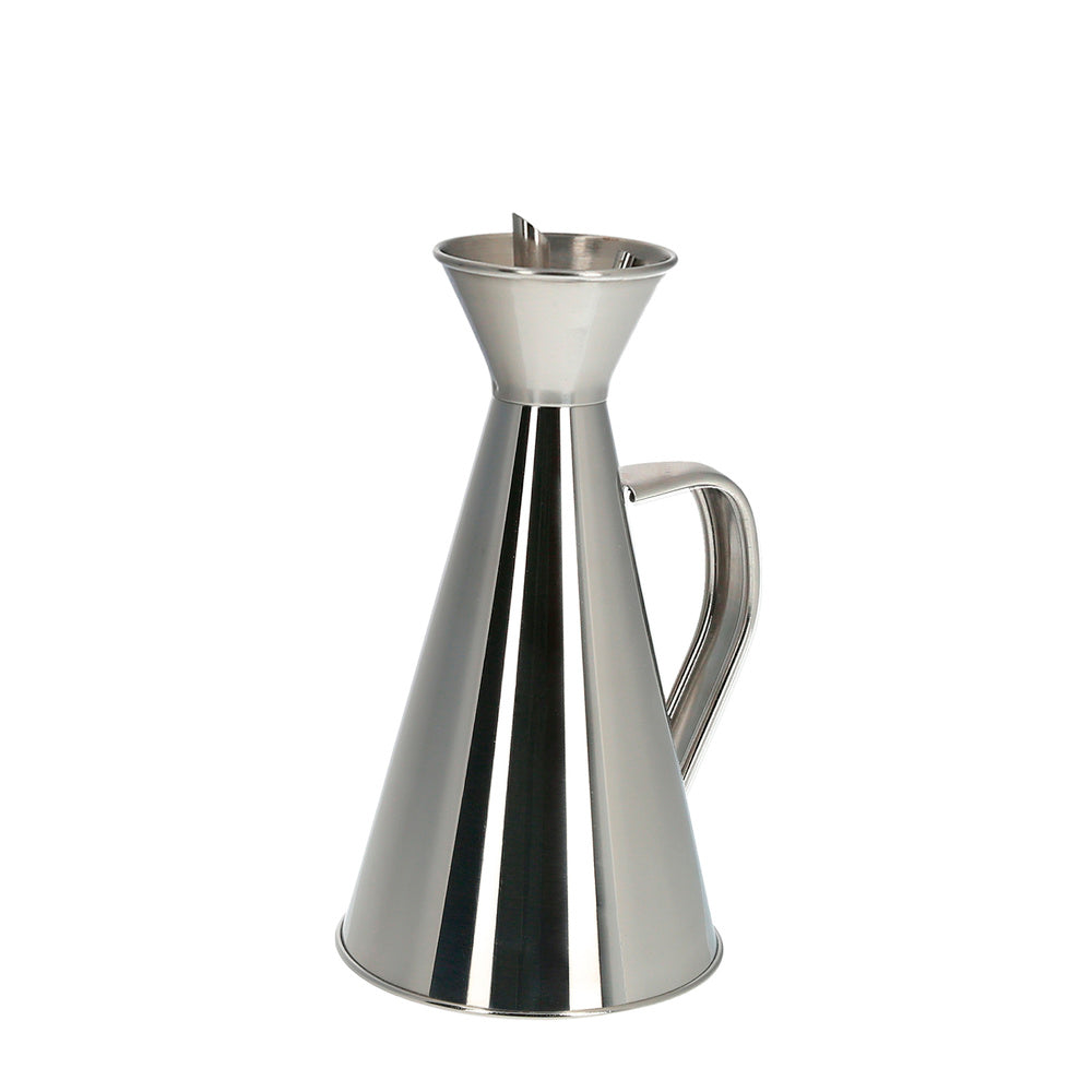 Stainless steel drip-free oil dispenser, 250 ml.