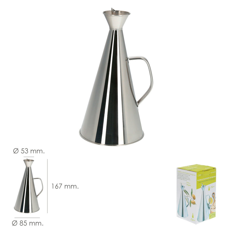 Aceitera  acero inoxidable antigoteo 250 ml