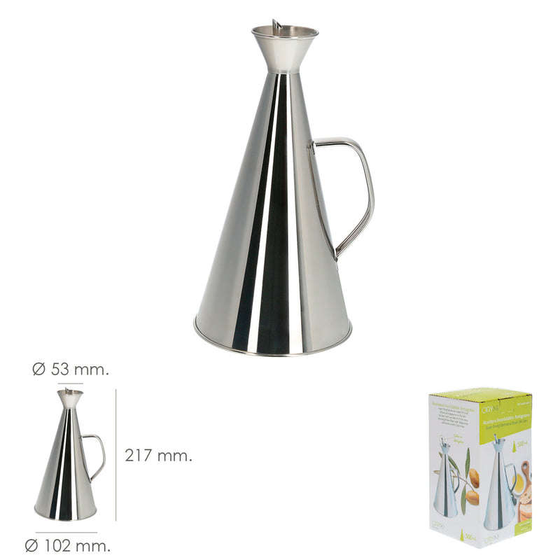 Aceitera  acero inoxidable antigoteo 500 ml