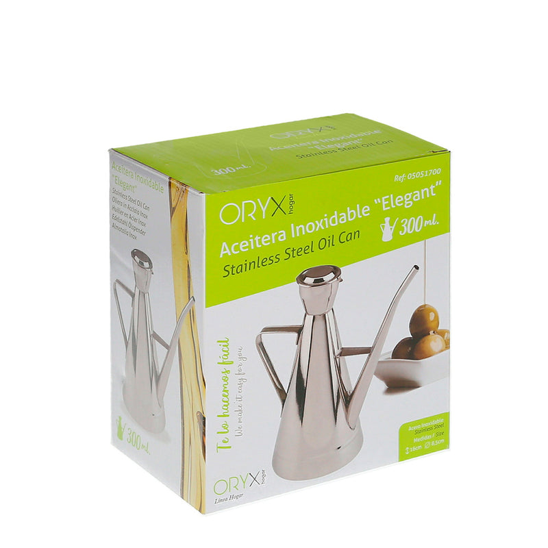 Aceitera  acero inoxidable modelo elegant 300 ml