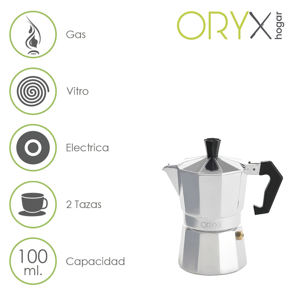 2-cup (100 ml) aluminum Classic coffee maker