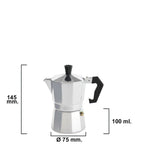 Cafetera aluminio 2 tazas (100 ml.) Classic