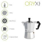 Cafetera aluminio 3 tazas (150 ml.) Classic