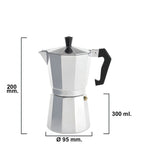 Cafetera aluminio 6 tazas (300 ml.) Classic