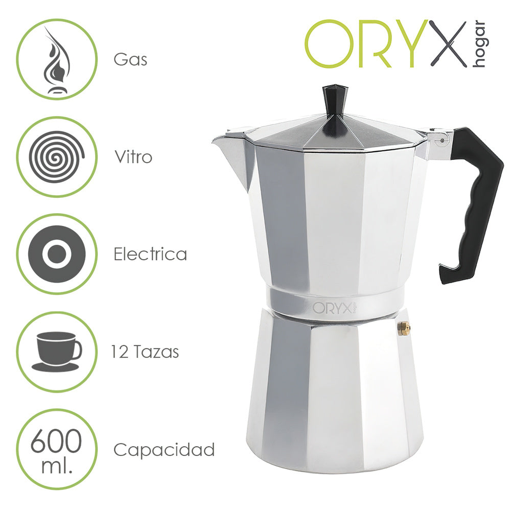 12-cup (600 ml) Classic Aluminum Coffee Maker