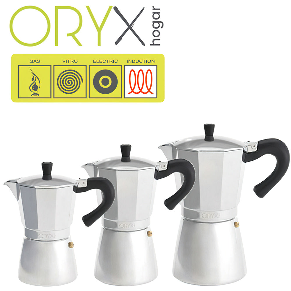 Cafetera inducción aluminio 6 tazas (300 ml.)