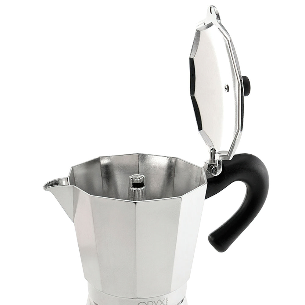 Aluminum induction coffee maker 12 cups (600 ml.)