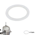 Silicone gasket for aluminum classic/induction coffee maker 2 cups (4 units)
