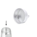Classic aluminum coffee maker funnel / induction 2 cups