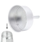 Embudo cafetera aluminio classic / inducción 12 tazas