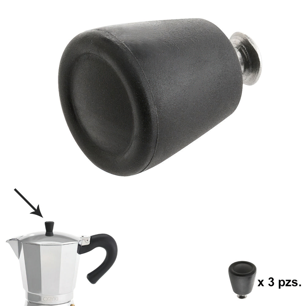 Coffee maker knob aluminum induction 6 / 9 / 12 cups (3 pieces)
