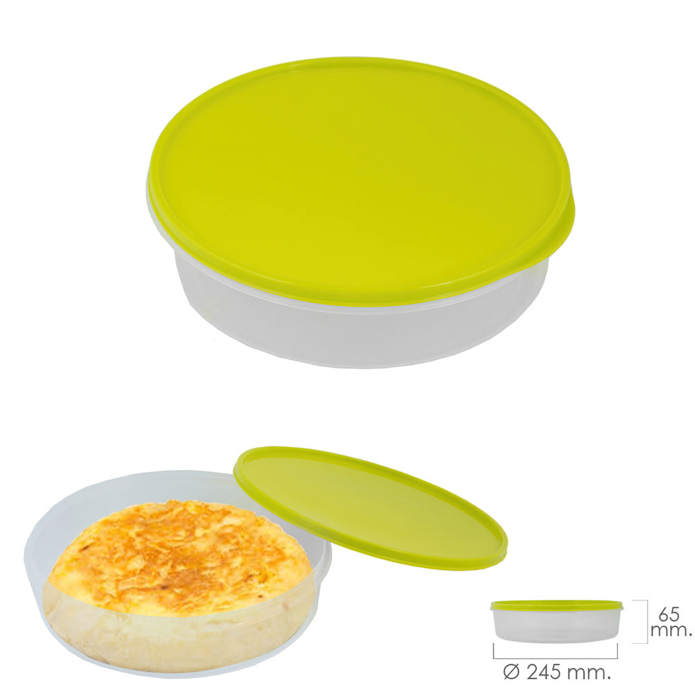 Round tortilla lunch box ø 24.5 cm 2 liters