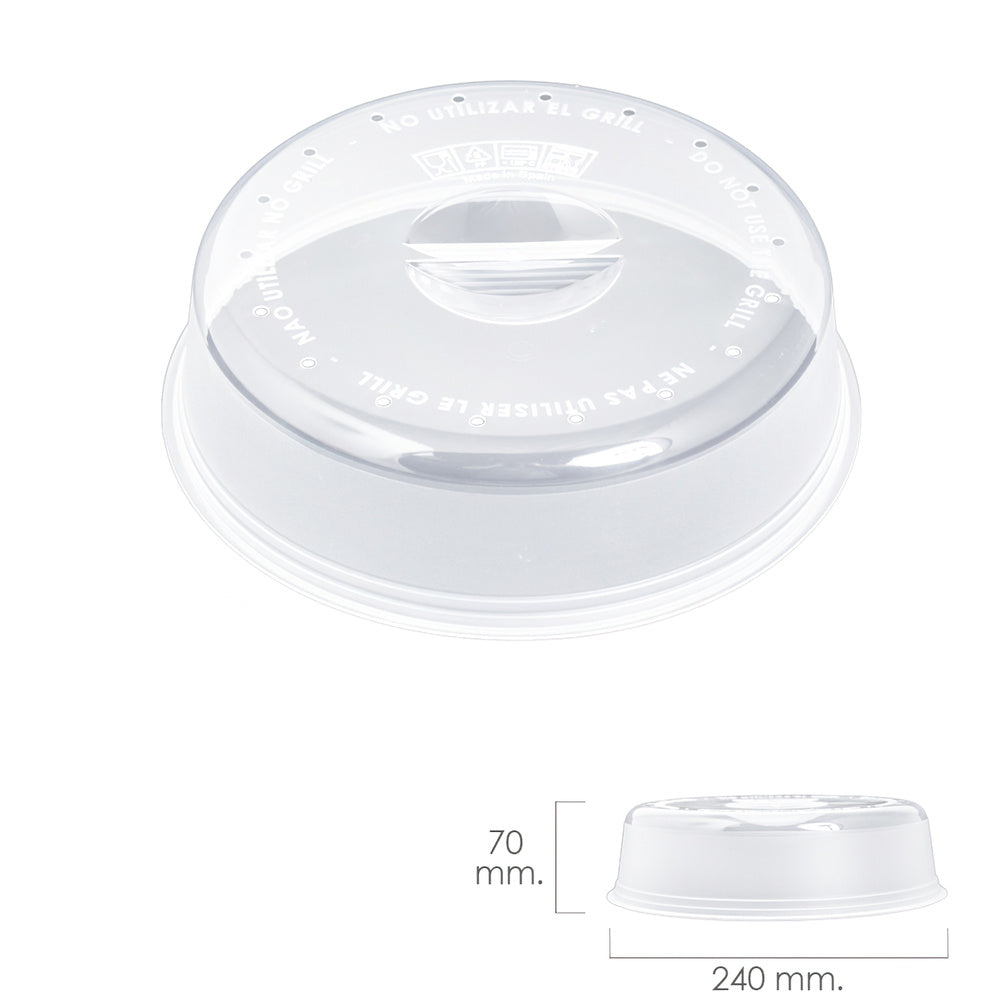 Microwave cover ø 24 x 7 cm
