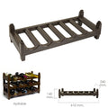 Stackable plastic 6-bottle wine rack