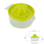 Exprimidor zumo manual frutas con jarra plástico ø 12 x 11 cm