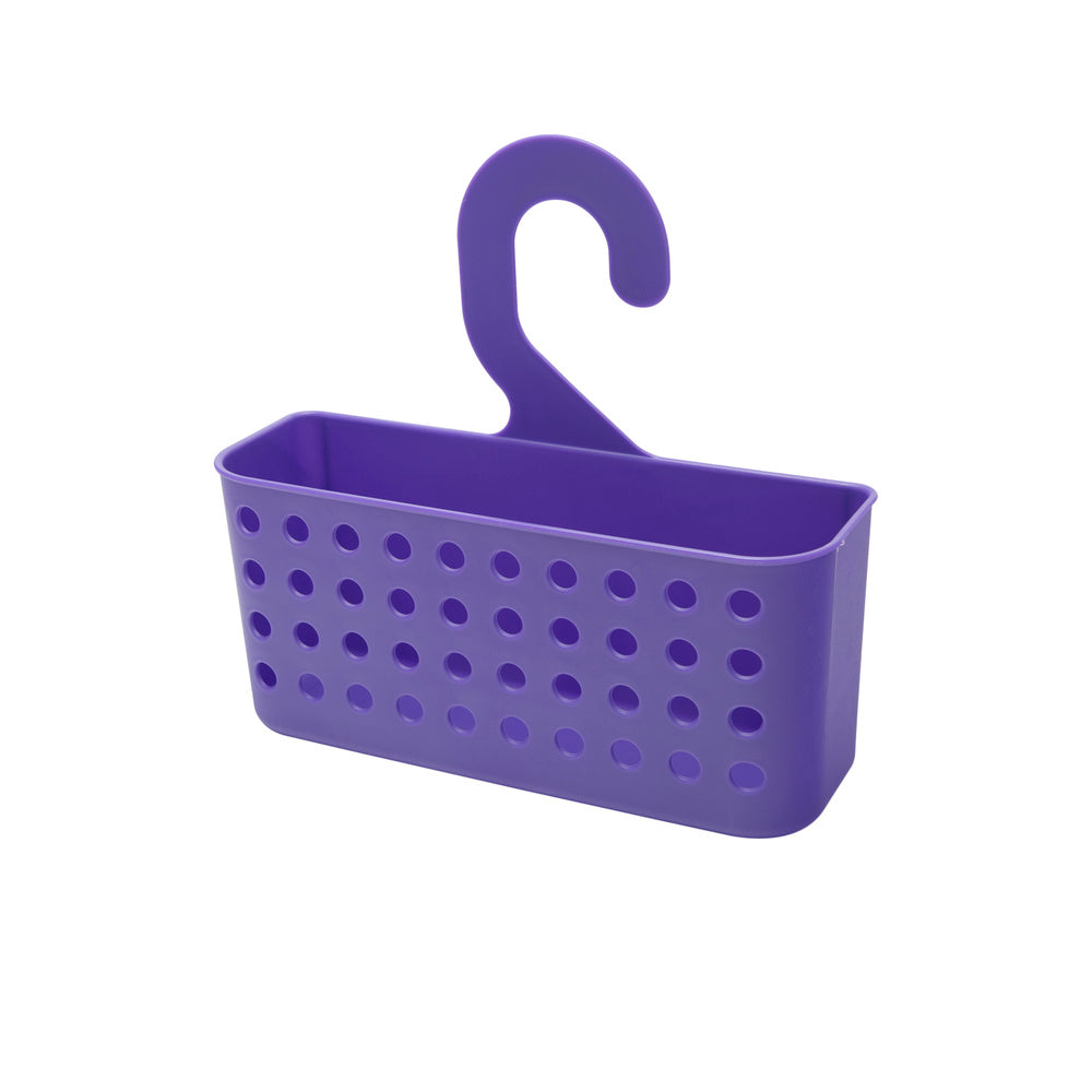 Multipurpose plastic basket (pegs/showers) with hanger assorted colors
