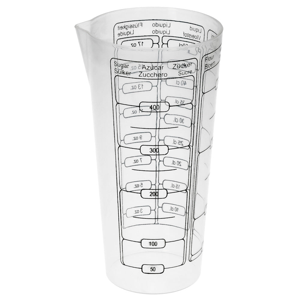 Oryx plastic measuring cup 500 ml. 8.5x6x16 cm