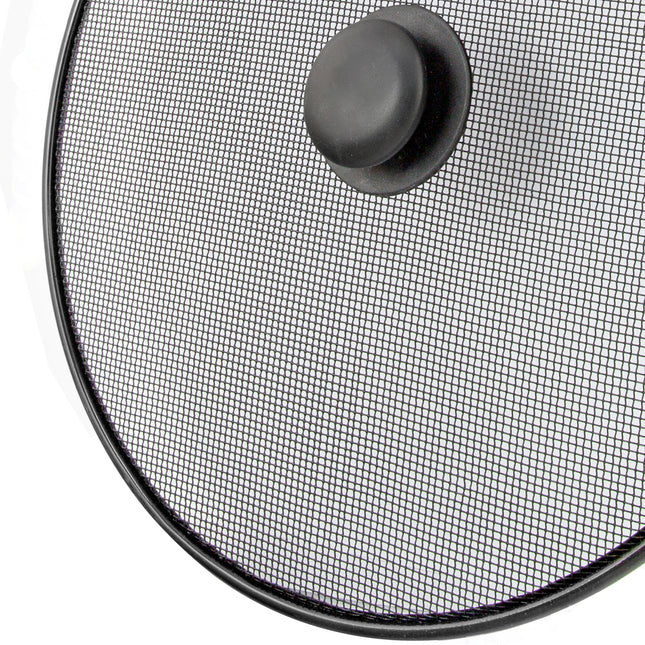 Tapa anti salpicaduras sartén acero ø 30 cm. negro