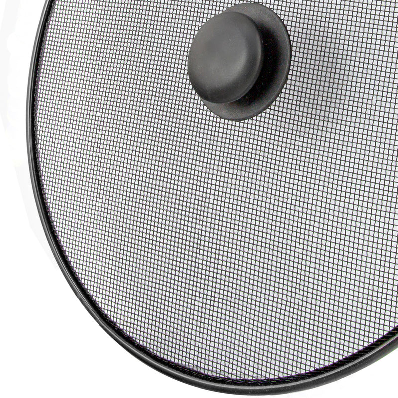 Tapa anti salpicaduras sartén acero ø 30 cm. negro