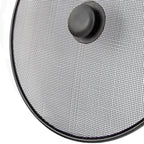 Tampa anti-salpicos para frigideira, aço ø 30 cm preto.