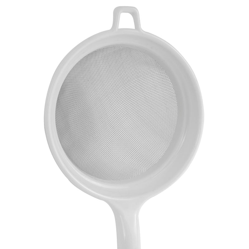 Colador acero inoxidable ø 12,5 cm. con mango plástico