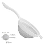 Stainless steel strainer ø 12.5 cm with plastic handle