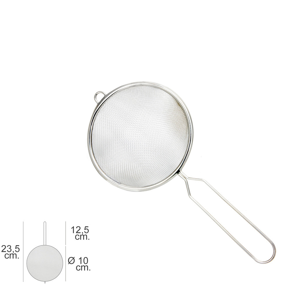 Stainless steel basic strainer ø 10 x 23.5 (h) cm