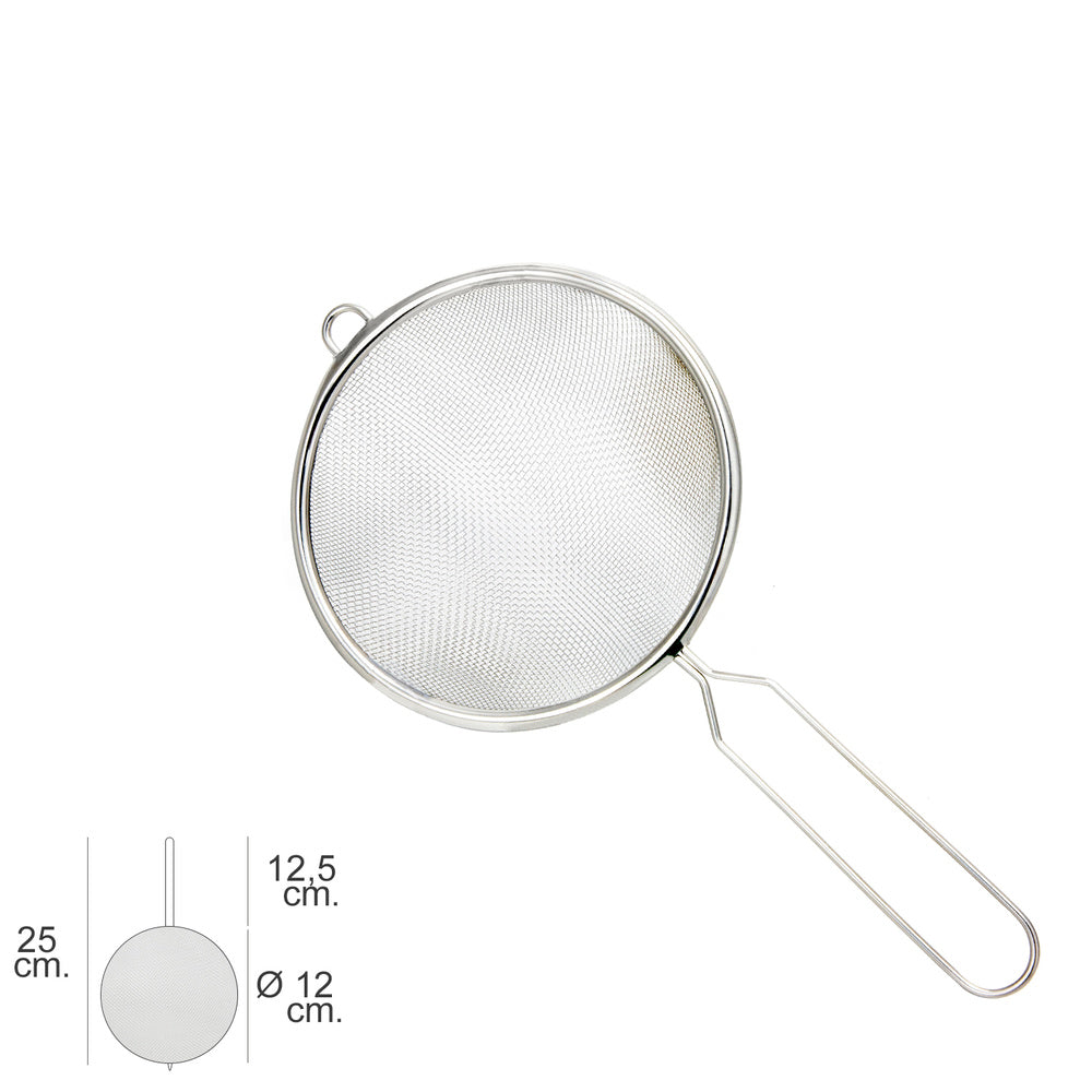 Stainless steel basic strainer ø 12 x 25 (h) cm