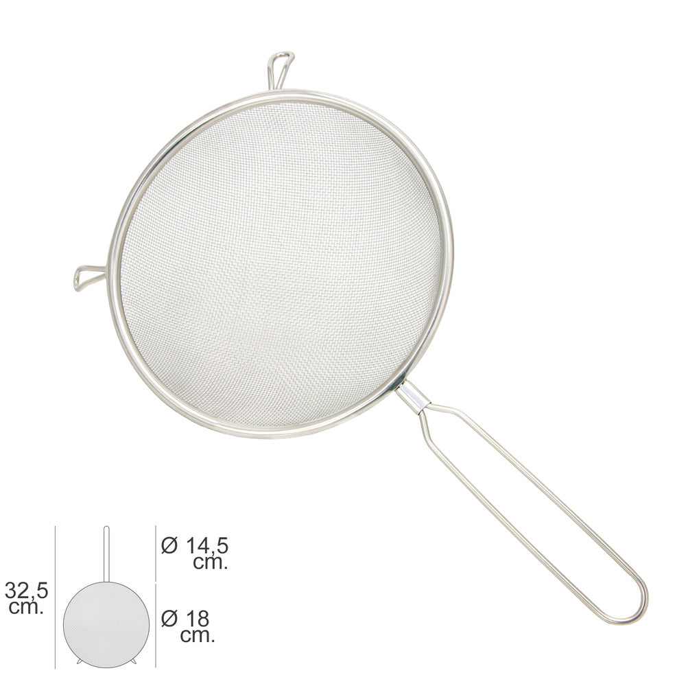 Basic stainless steel colander ø 18 x 32.5 (h) cm