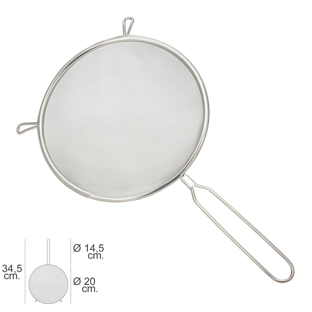Basic stainless steel strainer ø 20 x 34.5 (h) cm