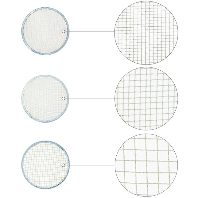 Harinero tamizador acero inoxidable ø 20 cm. con 3 mallas intercambiables