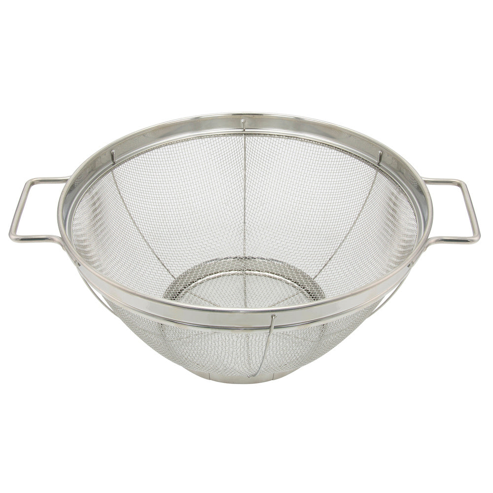 Stainless steel mesh colander with handles ø 22 cm