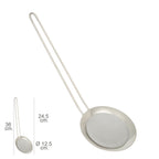 Stainless steel mesh skimmer ø 12.5 cm with 24.5 cm handle
