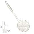 Stainless steel wire skimmer ø 14 cm round handle 26 cm